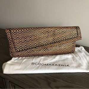 BCBGMaxAzria Straw Woven Clutch
